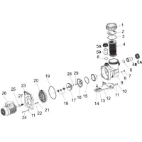 Pièces détachées pour Pompe BADU SUPERPRO 22 à 40