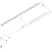 Pièces détachées pour Manche aluminium télescopique 4-5 m papillon