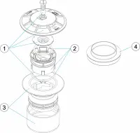 Pièces détachées pour Buse de fond oscillante BETON