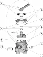 Pièces détachées pour Vanne SIDE 1 1/2" noire