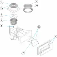 Pièces détachées pour Skimmer standard 15L grande meurtrière BETON