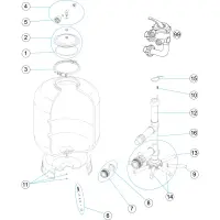 Pièces détachées pour Filtre ALICANTE SIDE