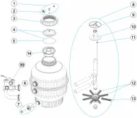 Pièces détachées pour Filtre CANTABRIC, IBAZUR 400 500 600