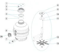 Pièces détachées pour Filtre CANTABRIC, IBAZUR 400 500 600