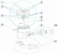 Pièces détachées pour Vanne side 1"1/2 avec liaisons