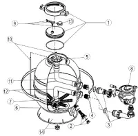 Pièces détachées pour Filtre HAYWARD HI ADVANCED SIDE