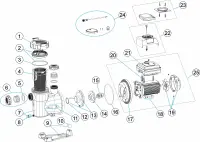 Pièces détachées pour Pompe Victoria Smart Connect VS
