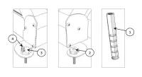 Pièces détachées pour Abri télescopique ABRIWELL (fixations)