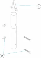 Pièces détachées pour Adaptateur de manche télescopique
