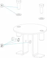 Pièces détachées pour Ancrage d'échelle LINER