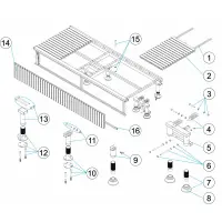 Pièces détachées pour Banc podium 2m, 2,5m