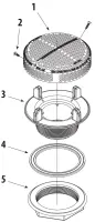 Pièces détachées pour Bonde d'aspiration SUPER HI-FLO