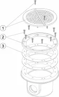 Pièces détachées pour Bonde de fond 1"1/2 & 2"