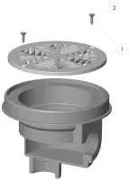 Pièces détachées pour Bonde de fond 1 1/2" piscine BETON