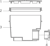Pièces détachées pour Bonde de fond 2' Béton