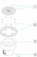 Pièces détachées pour Bonde de fond 2" BETON