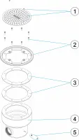 Pièces détachées pour Bonde de fond 2" LINER