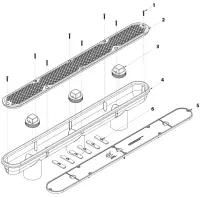 Pièces détachées pour Bonde de fond DIAMOND STRIP 32"