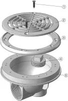 Pièces détachées pour Bonde de Fond Grille Béton
