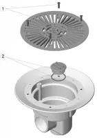 Pièces détachées pour Bonde de fond large BETON