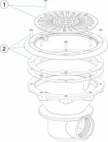 Pièces détachées pour Bonde de fond PRESTIGE LINER