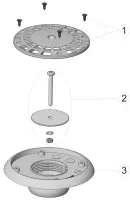 Pièces détachées pour Bonde de fond à rotule PN10