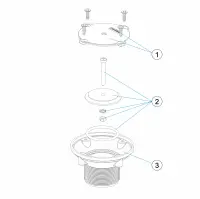 Pièces détachées pour Bouche de fond piscine BETON