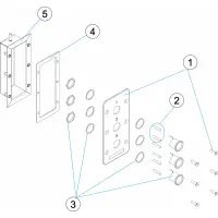 Pièces détachées pour Bouton poussoir TRIPLER étanche