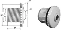 Pièces détachées pour Buse COFIES Orientable béton Ø50mm