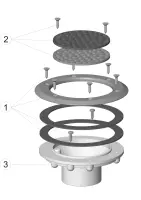 Pièces détachées pour Buse d'aspiration réglable à grille