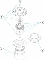 Pièces détachées pour Buse de fond oscillante BETON