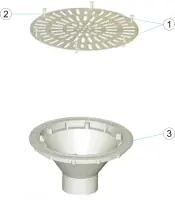 Pièces détachées pour Buse de fond REGLABLE 3" BETON