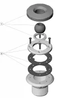 Pièces détachées pour Buse de refoulement MULTIFLOW BETON/LINER