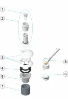 Pièces détachées pour Buse NET'N'CLEAN LINER Ø63 AUTOTARAUDEE