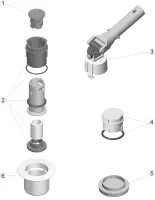 Pièces détachées pour Buse NET'N'CLEAN LINER Ø63 - PN-6