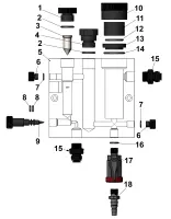 Pièces détachées pour Chambre de mesure 2T PMMA/PVC