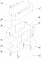 Pièces détachées pour Chariot ramasse-lignes à roulettes
