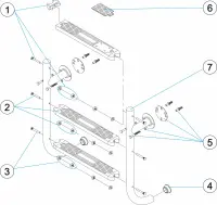 Pièces détachées pour Échelle immergée Astral PLUS