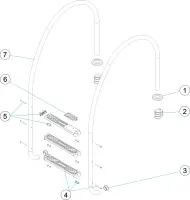 Pièces détachées pour Échelle de bassin à débordement