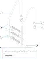 Pièces détachées pour Échelle standard 2-3-4-5 marches plastique