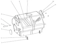 Pièces détachées pour Coque complète robot ZODIAC SWEEPY 1E