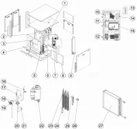 Pièces détachées pour Déshumidificateur DF2 encastré