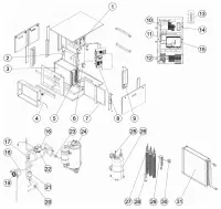 Pièces détachées pour Déshumidificateur DF2 gainable titane