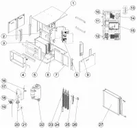 Pièces détachées pour Déshumidificateur DF2 gainable