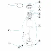 Pièces détachées pour Distributeur de brome Dossi-5, 5 kg