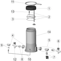 Pièces détachées pour Distributeur de chlore