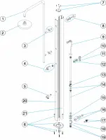 Pièces détachées pour Douche chrome
