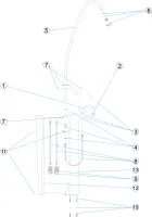 Pièces détachées pour Douche luxe mitigeur