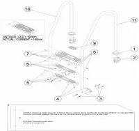 Pièces détachées pour Echelle asymétrique 3-4 marches