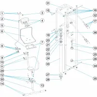Pièces détachées pour Elévateur hydraulique sans échelle et avec appui-tête
